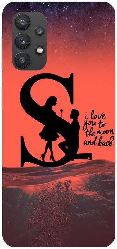 Wall Art Back Cover for SAMSUNG GALAXY M32 (5G) S Alphabet, S Letter, Love Printed  (Multicolor, Dual Protection, Pack of: 1)
