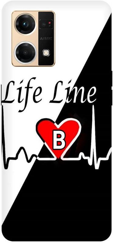THE NARAYANA COLLECTIONS Back Cover for OPPO F21s PRO- CPH2461-B,ALPHABET,LIFE,LINE,NAME,LOVE  (Multicolor, Hard Case, Pack of: 1)