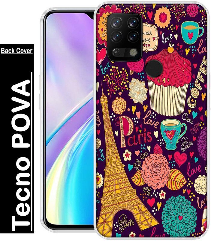 redfly Back Cover for Tecno POVA  (Multicolor, Grip Case, Silicon, Pack of: 1)