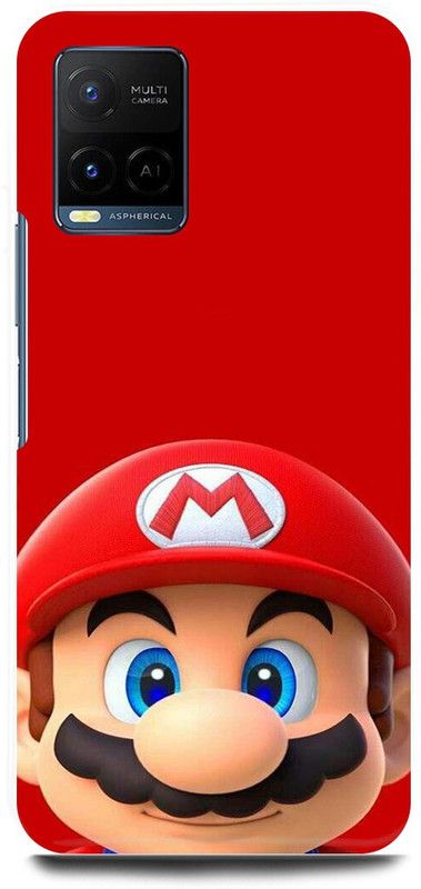 play fast Back Cover for Vivo Y33s, V2109 SUPER, MARIO, BROS, GAME  (Red, Hard Case, Pack of: 1)