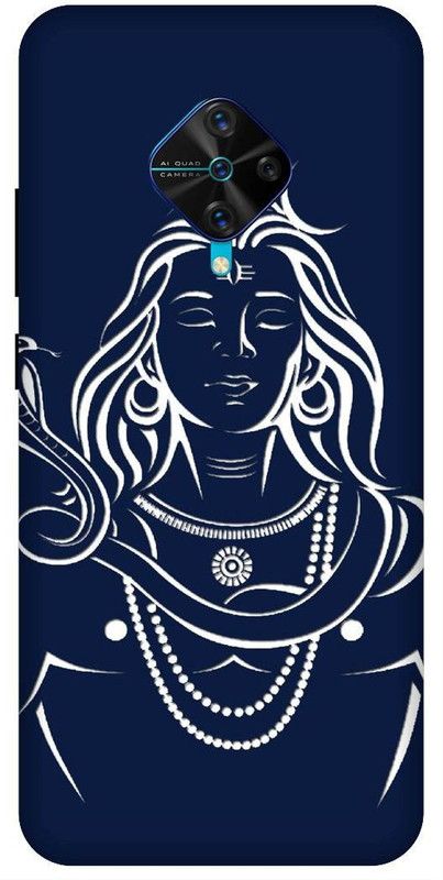 SSMORYA Back Cover for Vivo S1 Pro God Shiva Printed Back Cover  (Multicolor, Waterproof, Pack of: 1)