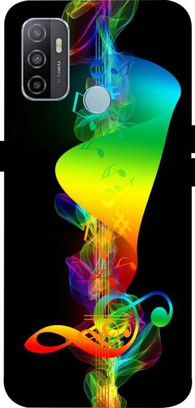 LIKELOOK Back Cover for Oppo A53 2020, Oppo A33 2020, ( Music Rainbow, Colorful )  (Multicolor, Shock Proof, Pack of: 1)