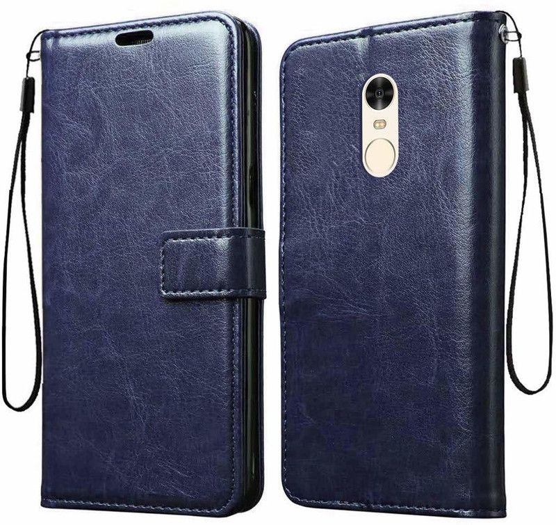 Slugabed Flip Cover for Mi Redmi 5  (Blue, Cases with Holder, Pack of: 1)