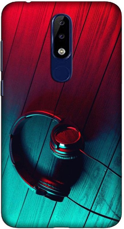 CROKIAN Back Cover for Nokia 6.1 Plus headphone Back Cover  (Multicolor, Hard Case, Pack of: 1)