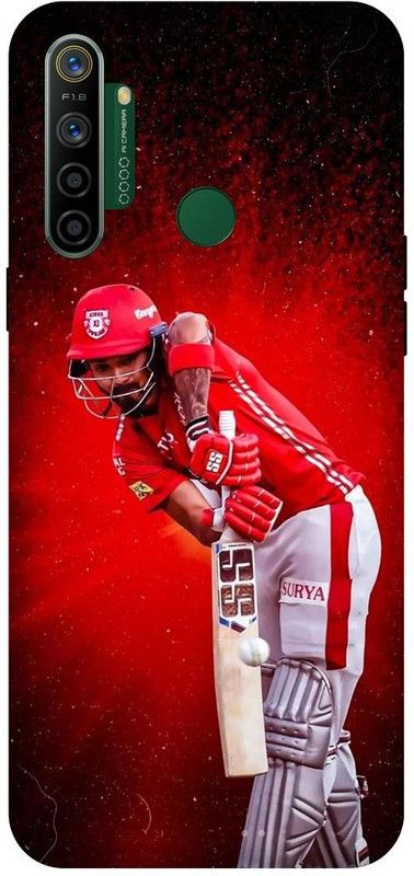 JUGGA Back Cover for realme 5i, RMX2030, LOKESH, RAHUL, KL, RAHUL, INDIAN, PLAYER, KINGS, 11, PUNJAB  (Red, Hard Case, Pack of: 1)