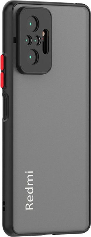 Zinger Back Cover for Xiaomi Redmi Note 10, Redmi Note 10s, CAMERA PROTECTION CASE, SMOKE CASE  (Black, Hard Case, Pack of: 1)