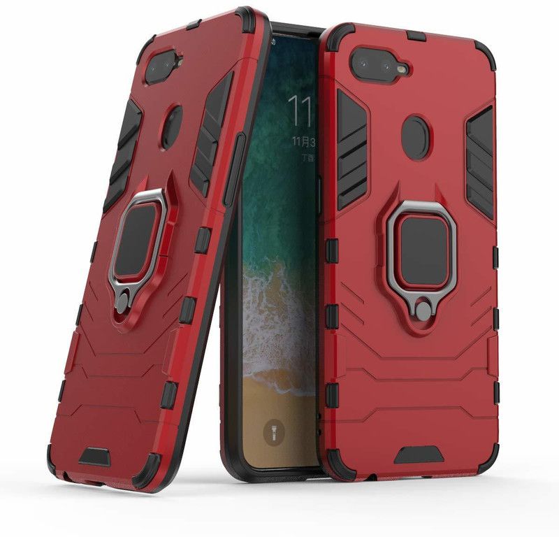 Power Back Cover for Oppo F9, OPPO F9 Pro, Realme 2 Pro  (Red, Shock Proof, Pack of: 1)