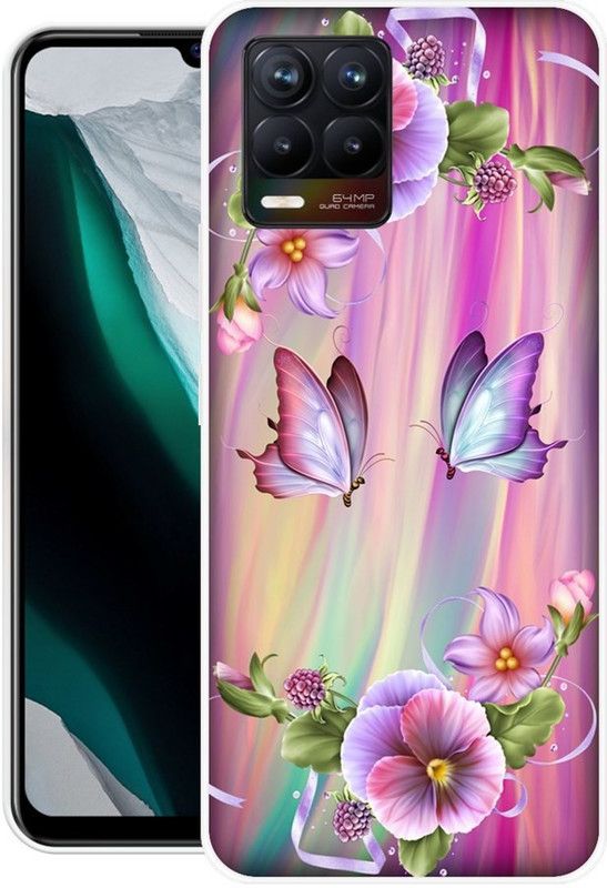 INDIALAND Back Cover for Realme 8, Realme 8 Pro, Realme 8 4G  (Multicolor, Grip Case, Silicon)