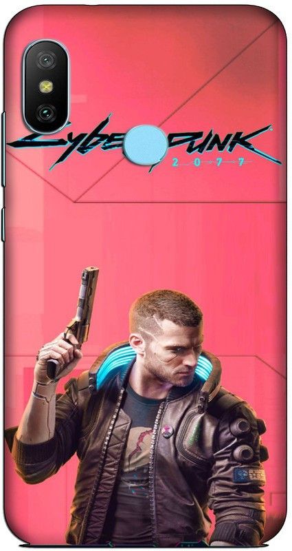 CROKIAN Back Cover for Redmi 6 Pro Cyberpunk man Back Cover  (Multicolor, Hard Case)