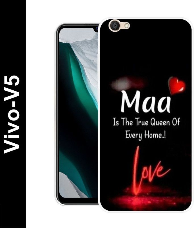 PictoWorld Back Cover for Vivo V5  (Black, White, Grip Case, Silicon, Pack of: 1)