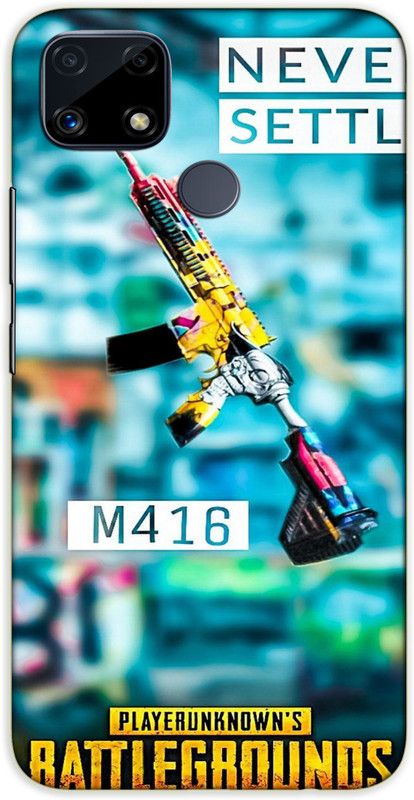 iprinto Back Cover for Realme Narzo 20, Relaem C25s Pubg Mobile Back Cover  (Blue, Hard Case)