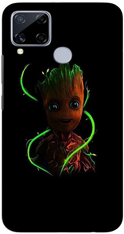 CROKIAN Back Cover for Realme C15 Groot Back Cover  (Multicolor, Hard Case, Pack of: 1)