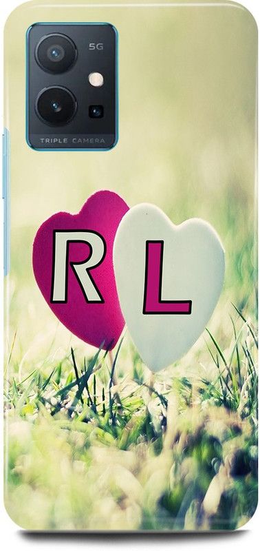 JUGGA Back Cover for OPPO A96, CPH2333, R LOVES L NAME,R NAME, L LETTER, ALPHABET,R LOVE L NAME  (Green, Hard Case, Pack of: 1)