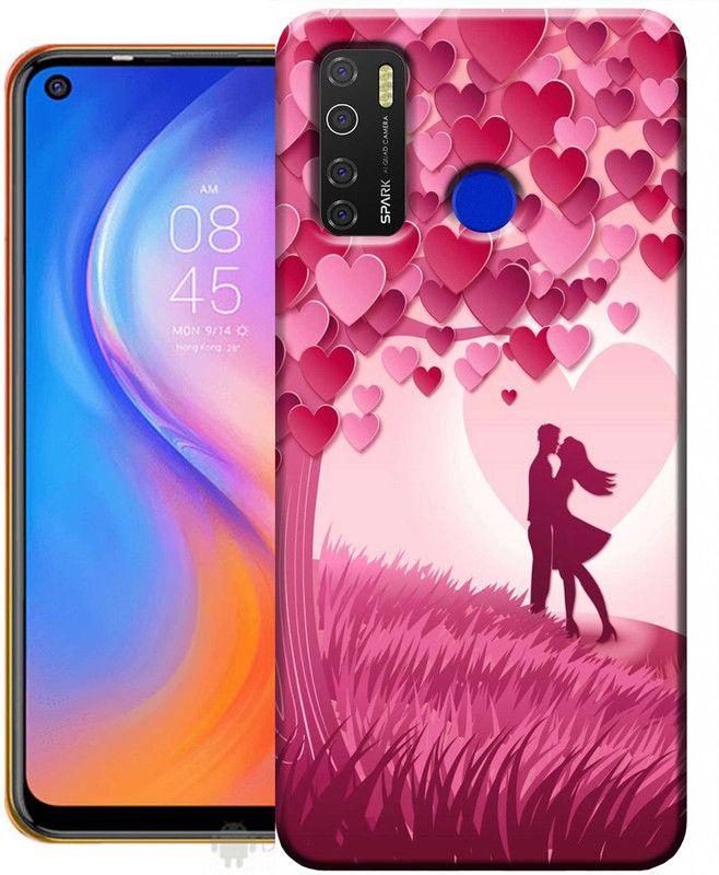 Amstyle Back Cover for Tecno Spark 5 Mobile back cover / Tecno Spark 5 back cover  (Multicolor, Anti-radiation, Silicon, Pack of: 1)