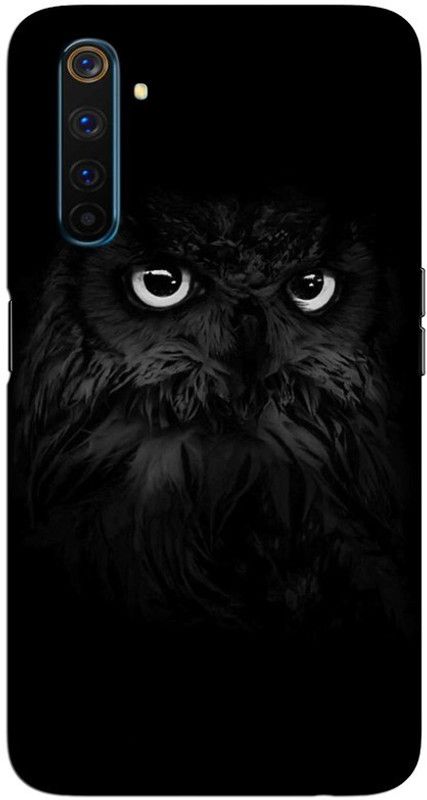 CROKIAN Back Cover for Realme 6 Pro Black owl Back Cover  (Multicolor, Hard Case, Pack of: 1)