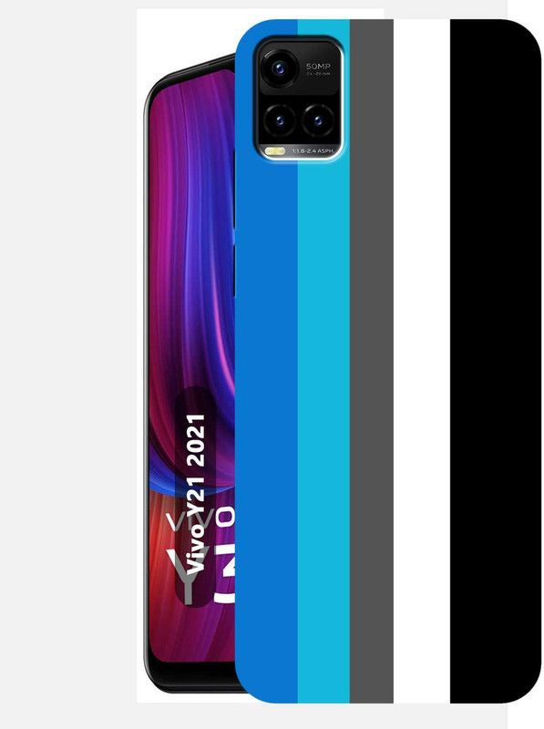 BUYMORE Back Cover for Vivo Y21 2021  (Multicolor, Silicon, Pack of: 1)