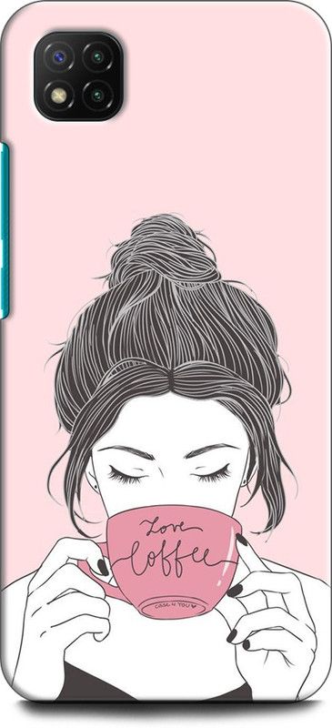 KEYCENT Back Cover for POCO C3 GIRL, HOOD, ANIME, MASK, CUTE GIRL, SPARKS, GLANCE, DOLL  (Multicolor, Pack of: 1)