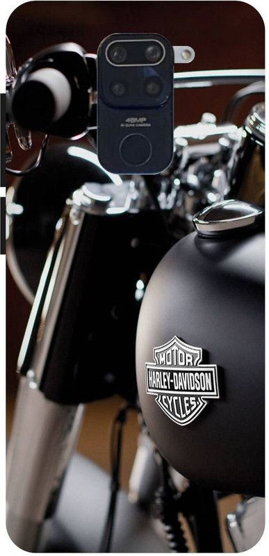 PICHKU Back Cover for REDMI NOTE 9-M2003J15SC-ROYAL,ENFIELD,BULLET,CLASSIC,BIKE,LOVER,RACER,RIDER  (Black, Hard Case, Pack of: 1)