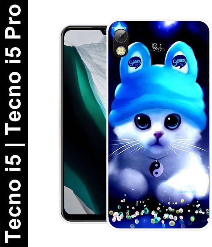 Aabra Back Cover for Tecno i5, Tecno i7  (Multicolor, Flexible, Silicon)