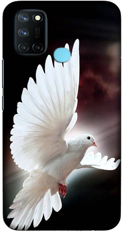 CROKIAN Back Cover for Realme 7i White Pigeon Back Cover  (Multicolor, Hard Case, Pack of: 1)