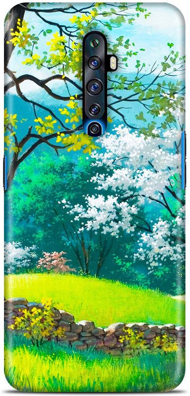 Sankee Back Cover for Oppo Reno2 F  (Green, Hard Case)