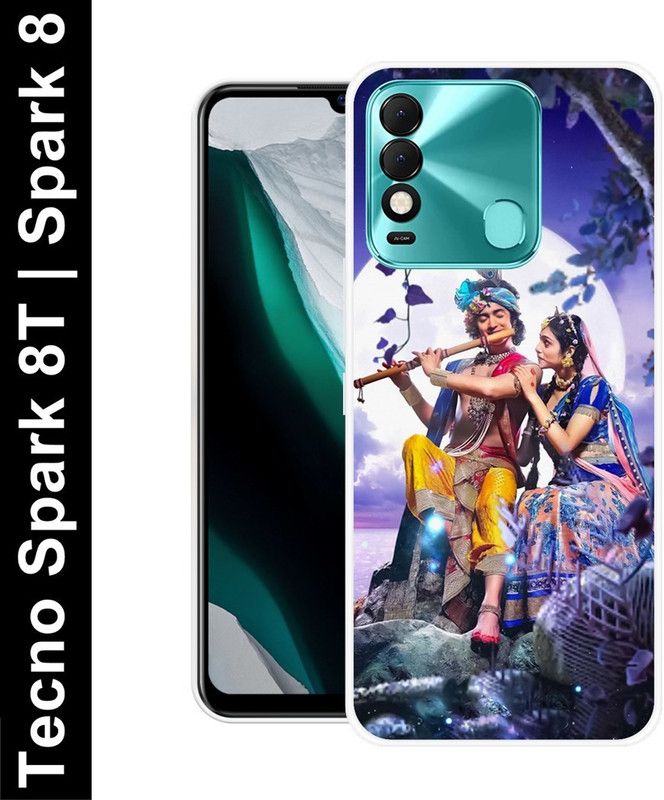 Aabra Back Cover for Tecno Spark 8T, Tecno Spark 8  (Blue, Silicon, Pack of: 1)