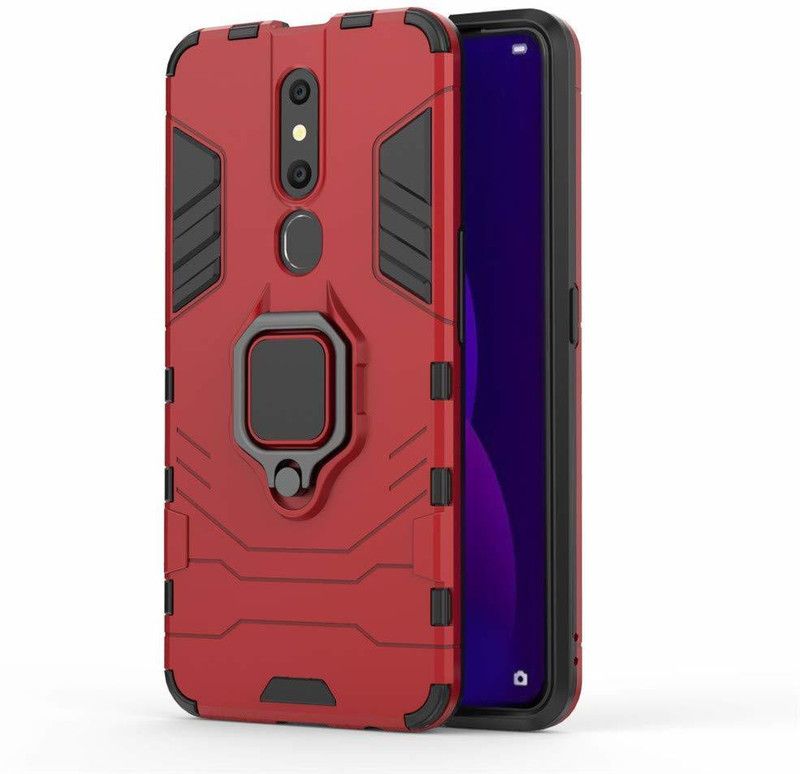 BOZTI Back Cover for Oppo F11 Pro  (Red, Rugged Armor, Pack of: 1)
