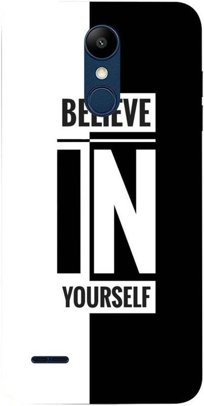 PUTKU CREATIONS Back Cover for LG K7i  (Black, White, Silicon)