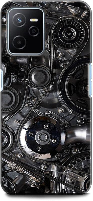 WallCraft Back Cover for Realme Narzo 50A Prime ENGINE, FERRARI, ENGINE, BLACK, CAR, MOTOR  (Multicolor, Dual Protection, Pack of: 1)