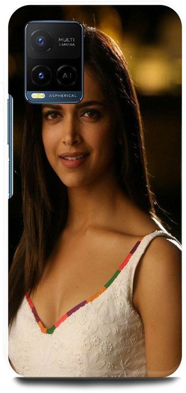 DIKRO Back Cover for Vivo Y33T, V2146, DEEPIKA, PADUKON, BOLLYWOOD, HEROINE  (White, Hard Case, Pack of: 1)