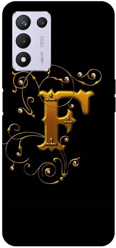 THE NARAYANA COLLECTIONS Back Cover for REALME 9 SE- RMX3461-F,GOLDEN,ALPHABET,NAME,LATTER  (Multicolor, Hard Case, Pack of: 1)