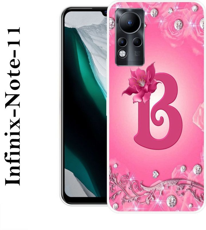 INDIALAND Back Cover for Infinix Note 11  (Pink, Grip Case, Silicon)