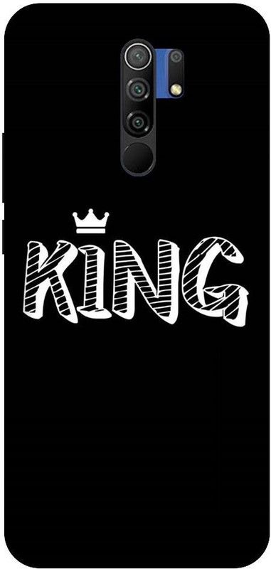 URCHIN Back Cover for Poco M2 king and queen, Crown, Black, Gold  (Multicolor, Shock Proof, Pack of: 1)