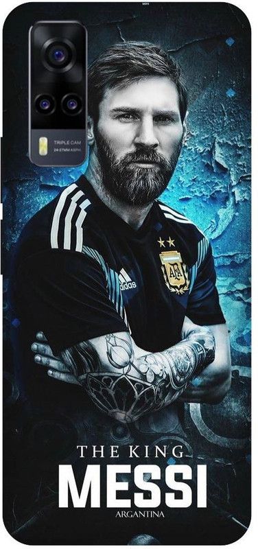 THE NARAYANA COLLECTIONS Back Cover for VIVO Y51 (2020)- V2030-LIONEL,MESSI,FOOTBALL,SPORTS  (Multicolor, Hard Case, Pack of: 1)