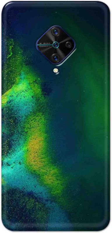 NDCOM Back Cover for Vivo S1 Pro Green Abstract Printed  (Multicolor, Hard Case, Pack of: 1)