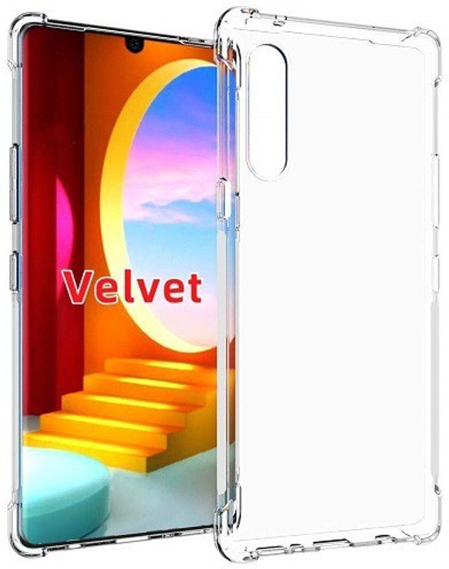 NEXZONE Back Cover for LG VELVET  (Transparent, Grip Case, Silicon)