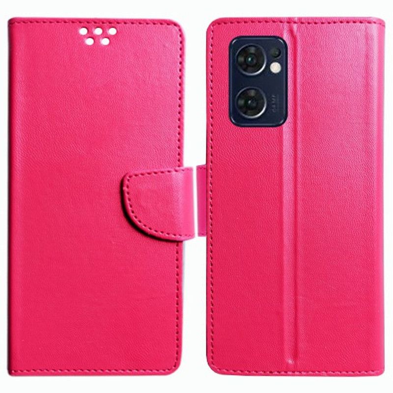 Realgo Flip Cover for Oppo Reno7 5G  (Pink, Pack of: 1)
