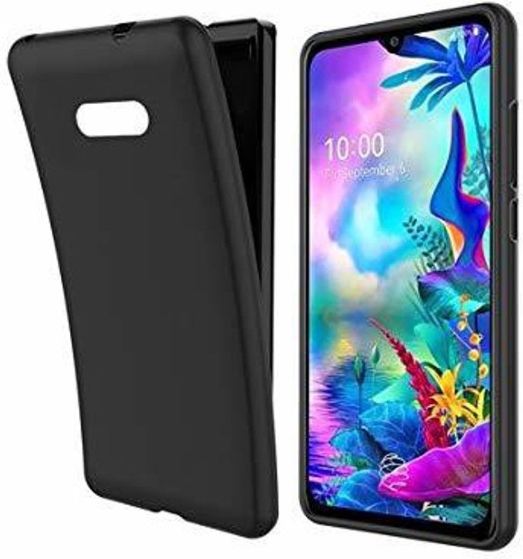 CASEHUNT Back Cover for LG G8X THINQ  (Black, Flexible, Pack of: 1)