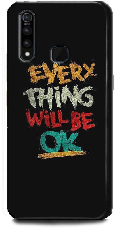 INDICRAFT Back Cover for Vivo Z1Pro, Vivo 1951, positive quotes, Printed  (Multicolor, Shock Proof, Pack of: 1)