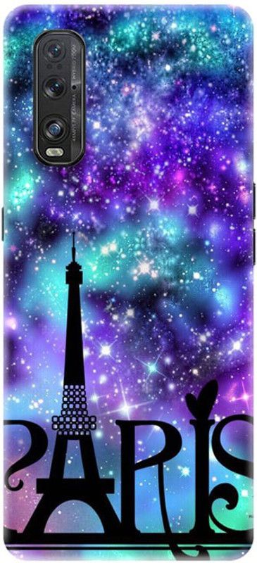 PNBEE Back Cover for Oppo Find X2, CPH2023 - Effile Tower Print  (Multicolor, Hard Case, Pack of: 1)