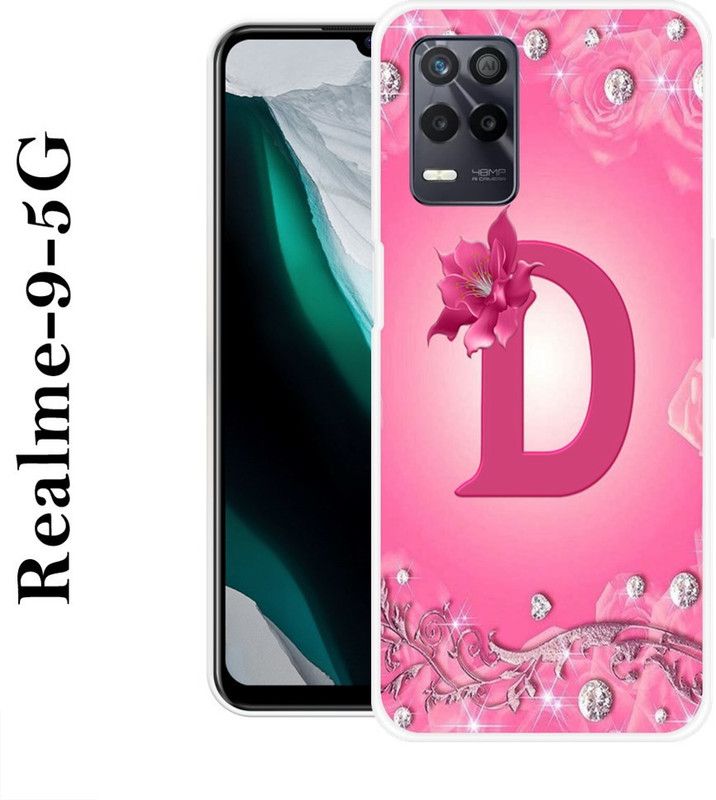 SUPERCASE Back Cover for Realme 9 5G  (Pink, Silver, Silicon)