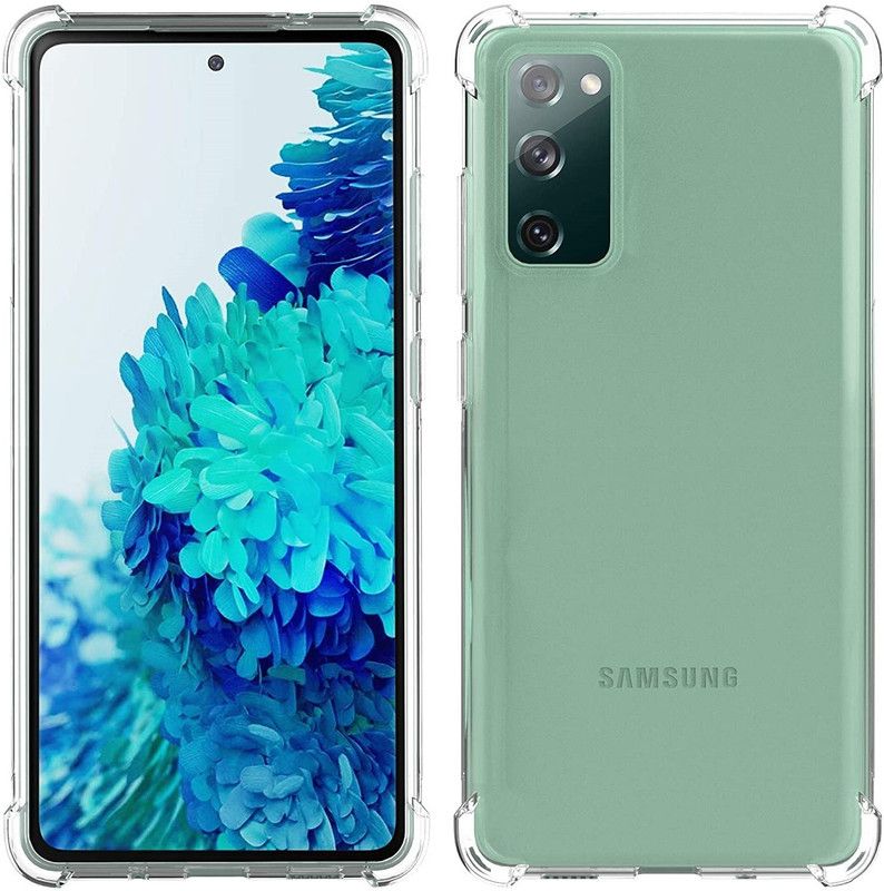 AKSHUD Back Cover for Samsung Galaxy S20 FE  (Transparent, Shock Proof, Silicon, Pack of: 1)