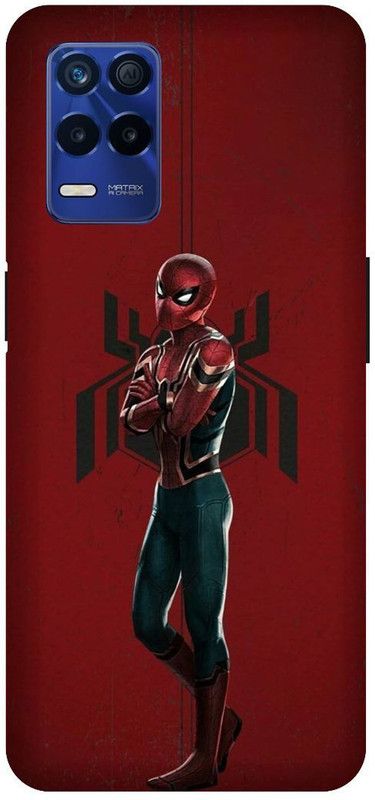 Bluvver Back Cover for Realme 8s 5G , RMX3381, Printed Spiderman Superheroes Mobile Back Cover  (Multicolor, Hard Case, Pack of: 1)