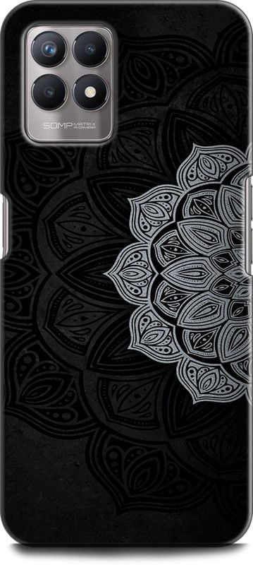 Dronk Back Cover for Realme 8i, RMX3151 MANDALA, FLOWER, ABSTRACT, GEOMETRIC, DESIGN, GLITTER  (Multicolor, Dual Protection, Pack of: 1)