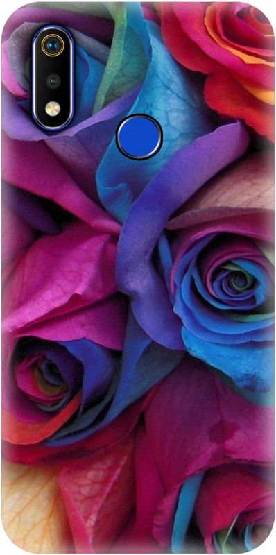 #Uncultured Back Cover for Realme 3, Realme 3i - Rose Flower Print  (Multicolor, Hard Case, Pack of: 1)