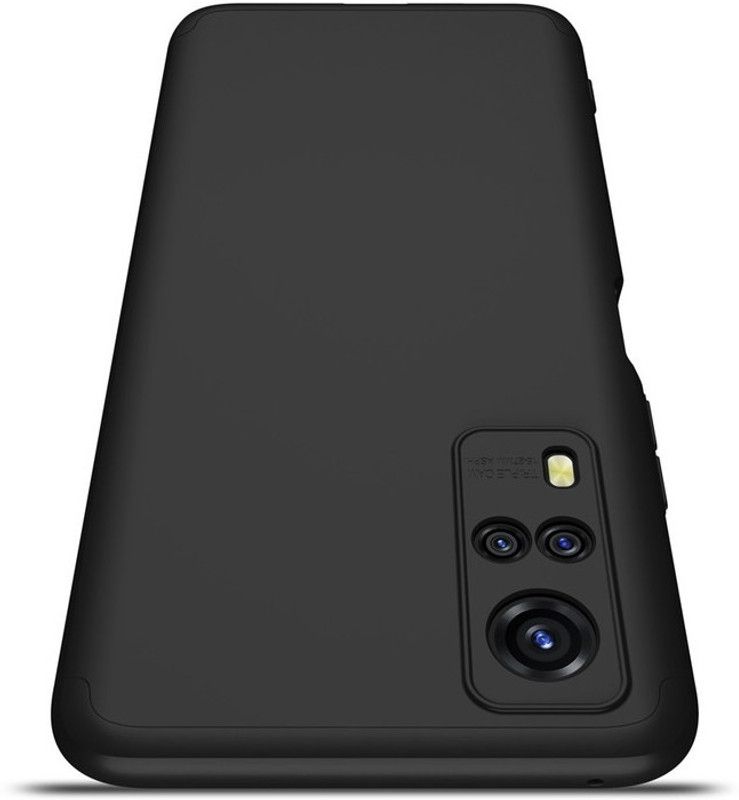Glaslux Front & Back Case for Vivo Y51/Y51A/Y53S/Y31  (Black, Camera Bump Protector, Pack of: 1)
