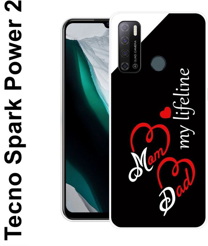 KLC Back Cover for Tecno Spark Power 2  (Multicolor, Silicon)