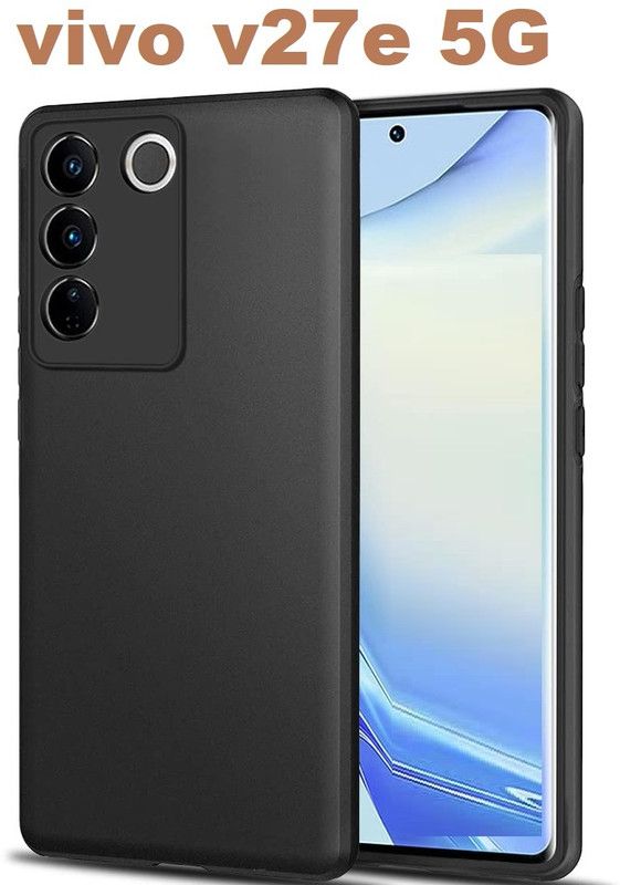 VDAT Back Cover for Vivo V27e, Vivo V27e 5G, (CA)  (Black, Shock Proof, Pack of: 1)