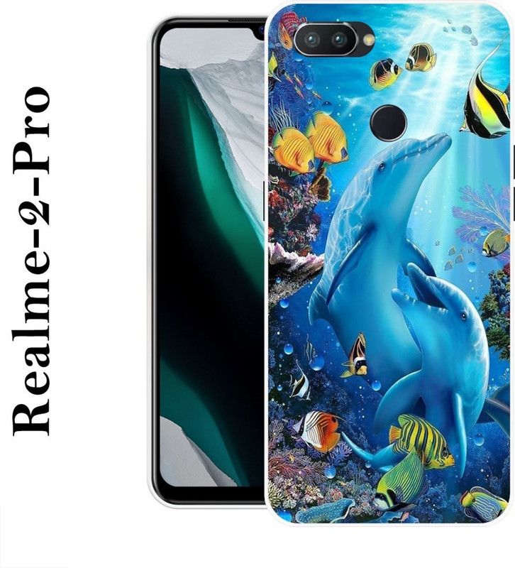 BAGRA Back Cover for Realme 2 Pro  (Blue, Grip Case, Silicon)
