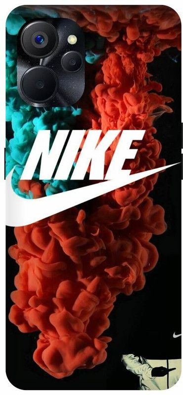 PICHKU Back Cover for REALME 9i 5G- RMX3612-NIKE,SIGN,JUST,DO,IT,DESIGN,SPORTS,FOOTBALL,CRICKET  (Orange, Hard Case, Pack of: 1)
